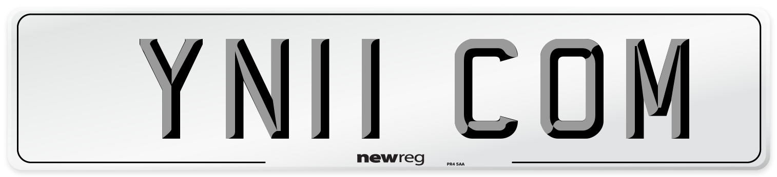 YN11 COM Number Plate from New Reg